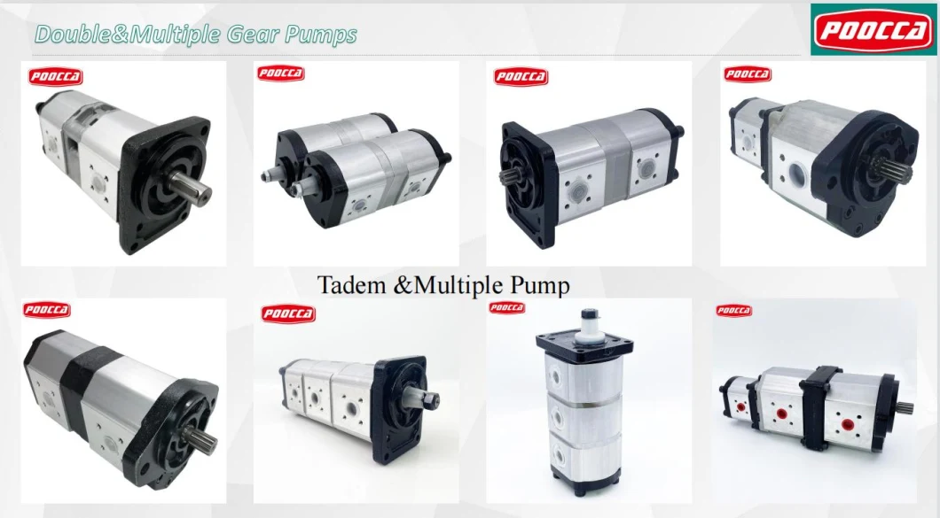 Tandem Hydraulic Gear Pump Azpff Series Hydraulic Oil Transfer Pump