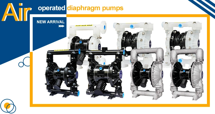 Plastic PVDF Pneumatic Water Alkali Aodd Transfer Double Diaphragm Pump