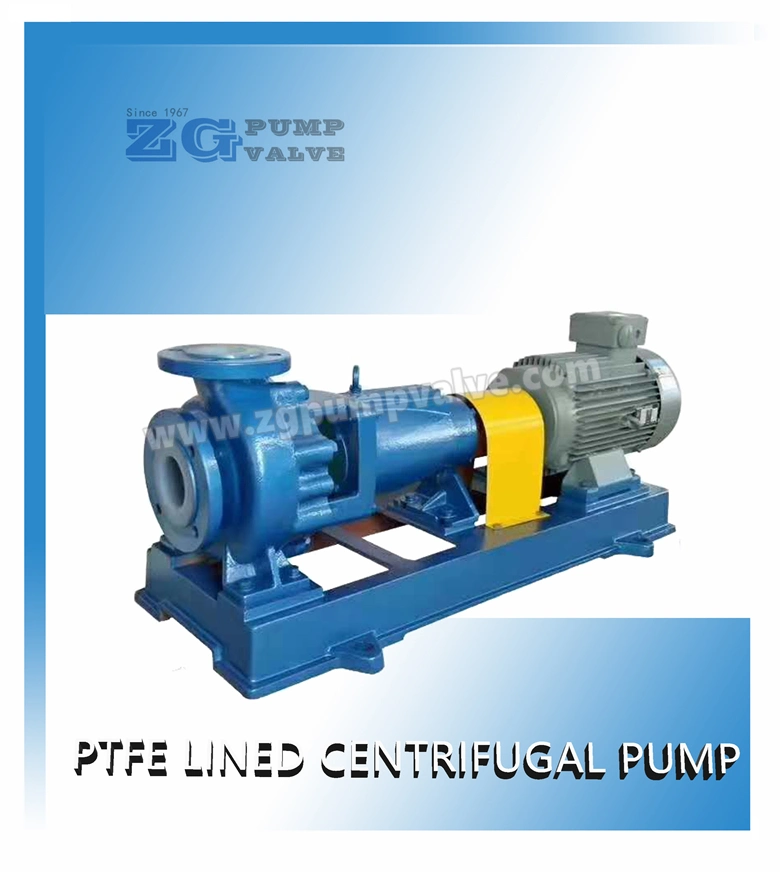 IHF Series Fluorine Plastic F46, PTFE, PFA Lined Chemical Process Pump for Highly Corrosive Acid Transfer Pump, Centrifugal Pump, Industrial Pump