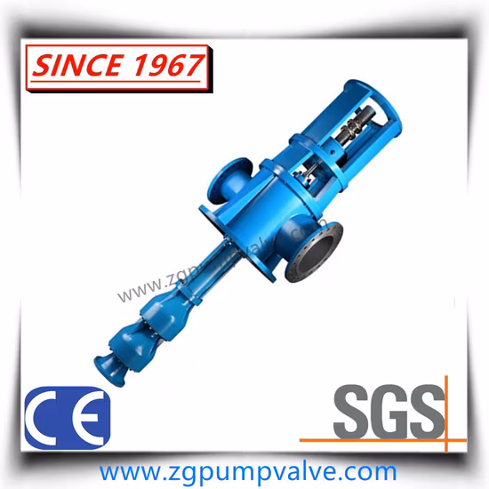 High Efficiency Vertical Centrifugal Submerged Chemical Slurry Pump