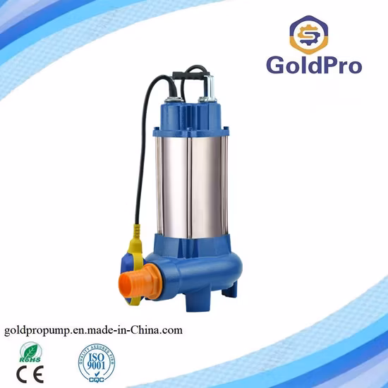 Wqd Agricultural Stainless Steel Electric Sewage Centrifugal Self Priming Submersible Water Pump for Deep Well