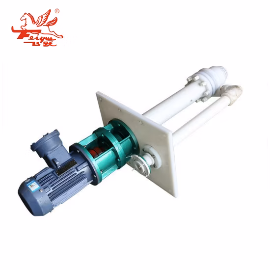 Fys Corrosion-Resistant Fluoroplastic Single-Suction Submerged Vertical Chemical Centrifugal Pump