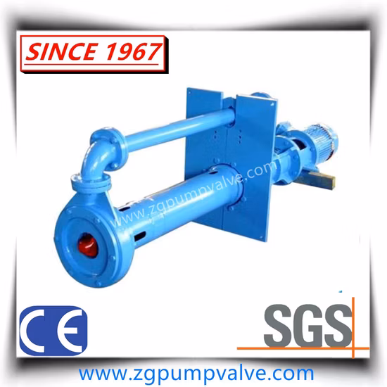 Vertical Long Shaft Anti-Wearing Submerged Centrifugal Slurry Sump Pump